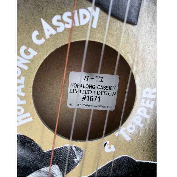 Vintage 1950 Jefferson Hopalong Cassidy 6-String Acoustic Guitar LIMITED #1671 - Picture 3 of 12